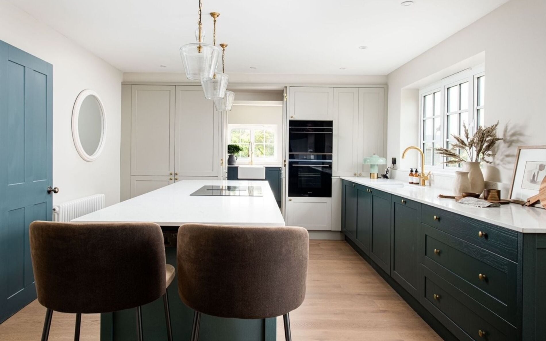 Aldana Kitchen Heritage Green and Stone by Sarah Jane Kitchens
