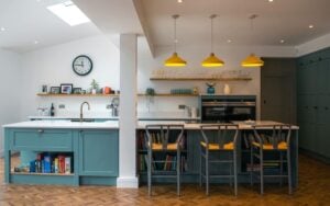 Aldana Kitchen in Light Teal by Everfine Installations