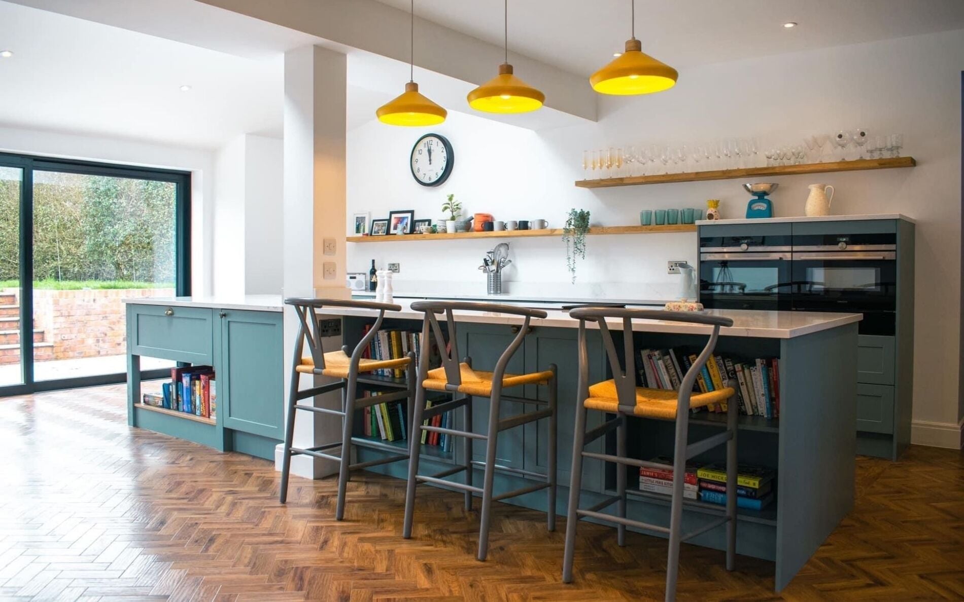 Aldana Kitchen in Light Teal by Everfine Installations