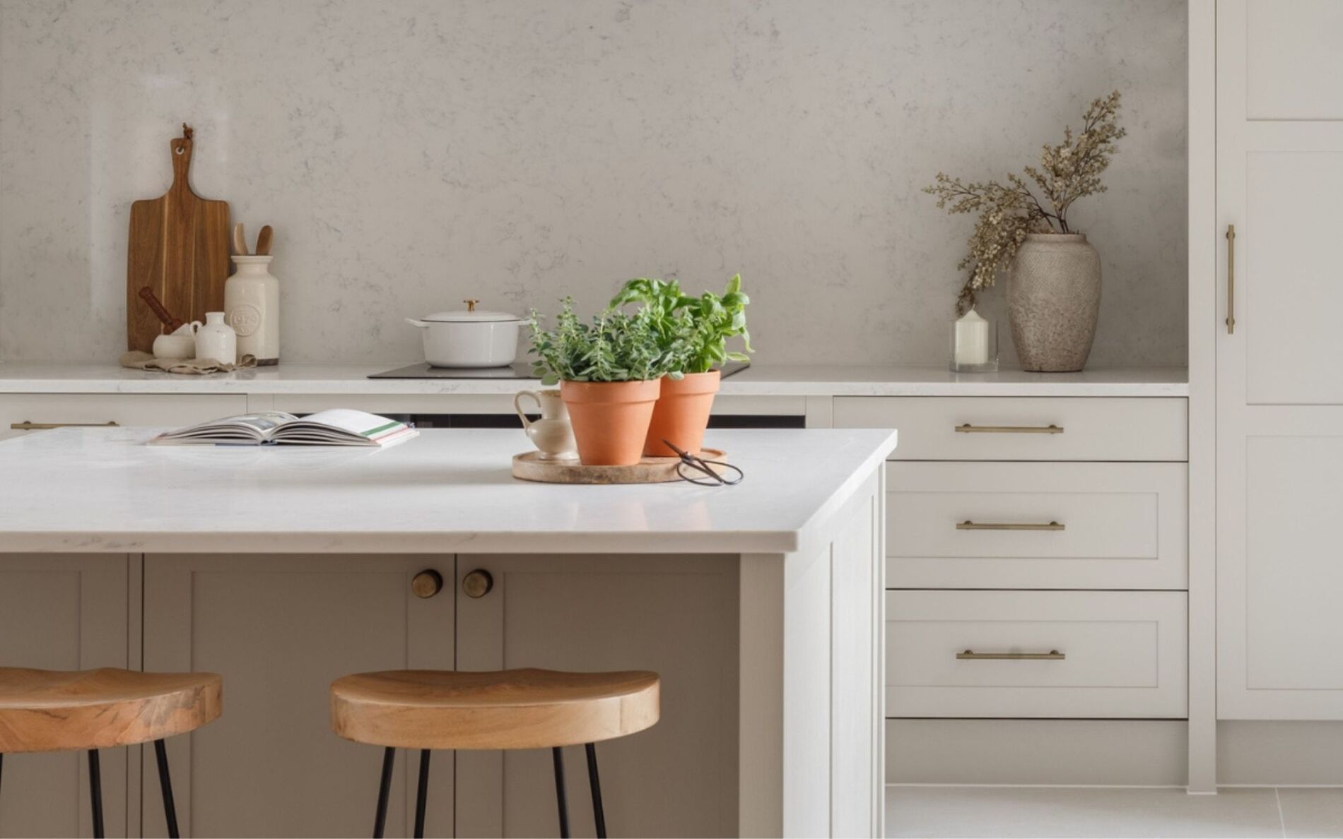 Aldana Kitchen in Taupe Grey by Studio Nest