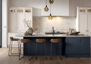 Arrington Shell and Slate Blue Kitchen by STORI
