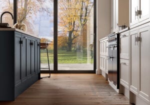 Arrington Shell and Slate Blue Kitchen by STORI
