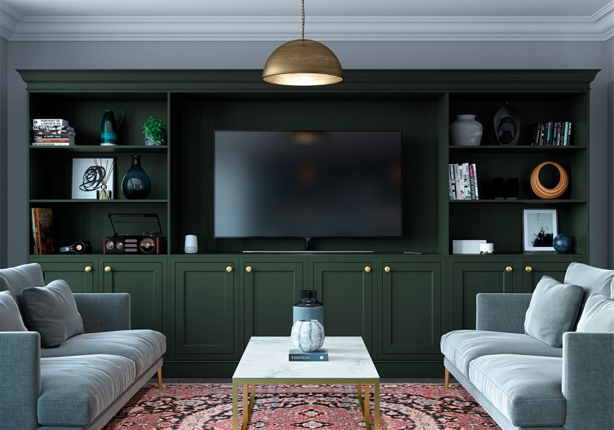Belgravia Deep Forest Media Unit by STORI
