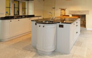 Belgravia Kitchen in Shell and Cashmere by Sarah Jane Kitchens