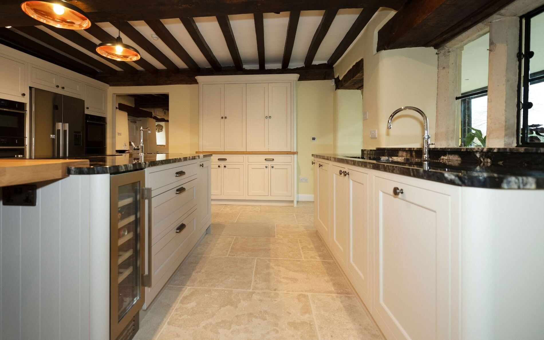 Belgravia Kitchen in Shell and Cashmere by Sarah Jane Kitchens