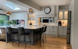 Clifden Kitchen in Light Grey and Dust Grey by Mill Town Kitchens