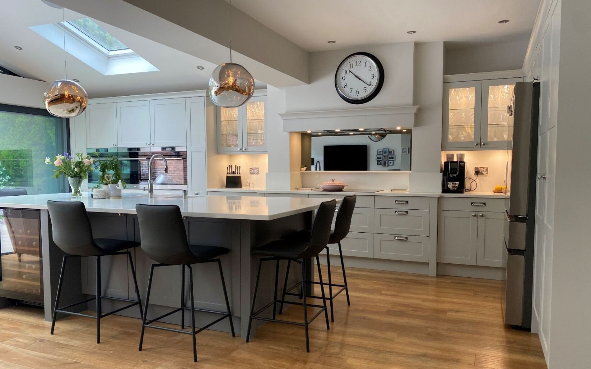 Clifden Kitchen in Light Grey and Dust Grey by Mill Town Kitchens