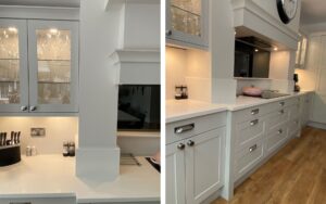Clifden Kitchen in Light Grey and Dust Grey by Mill Town Kitchens