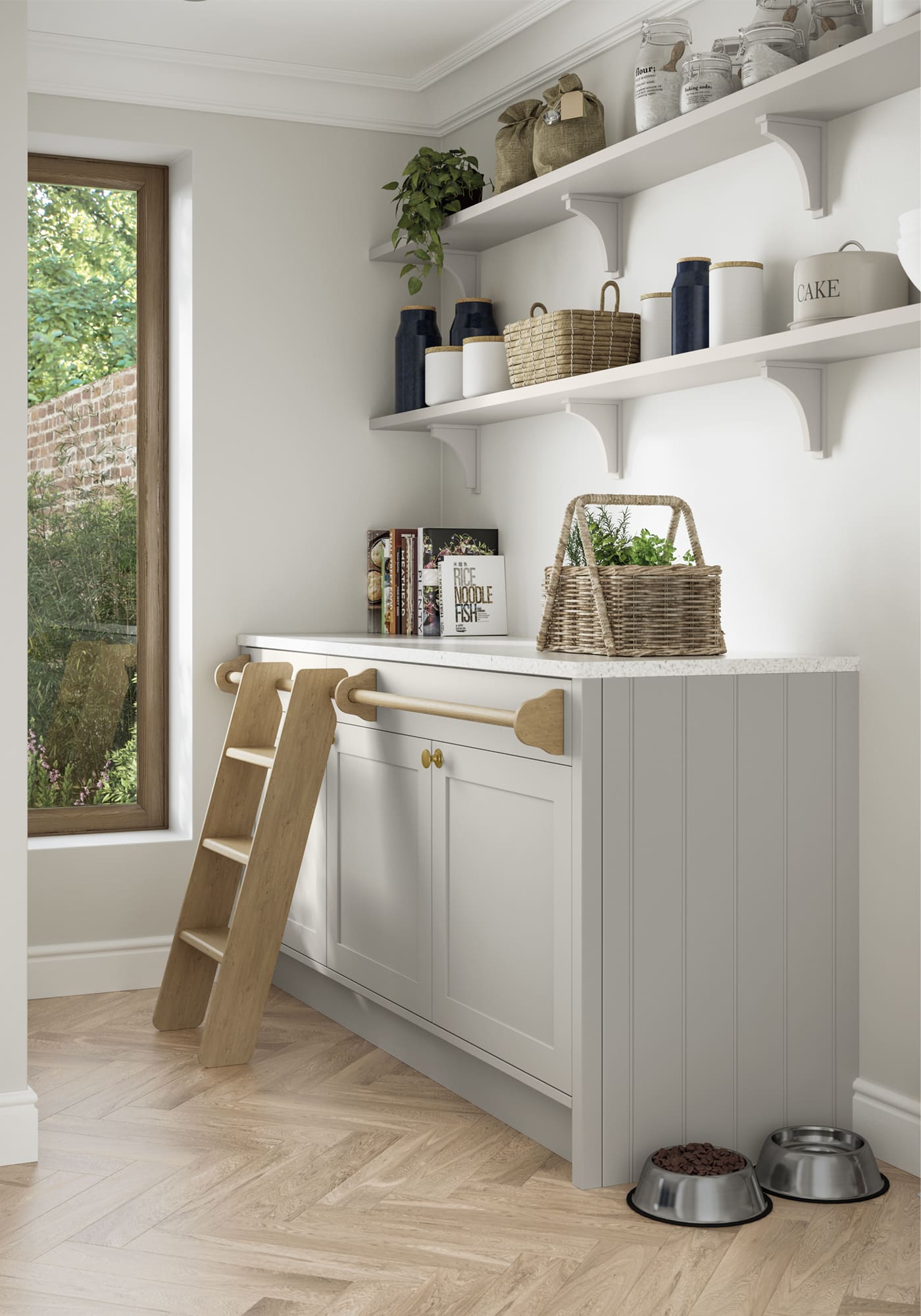 Clifden Light Grey Pantry by STORI