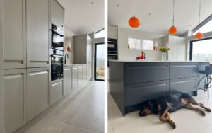 Harborne Kitchen in Stone and Graphite by Kitchen Flair