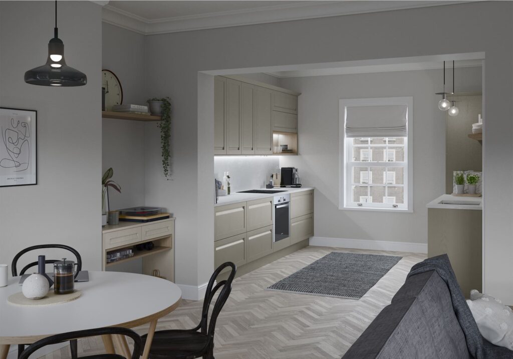 Harborne Shell and Stone Kitchen by STORI