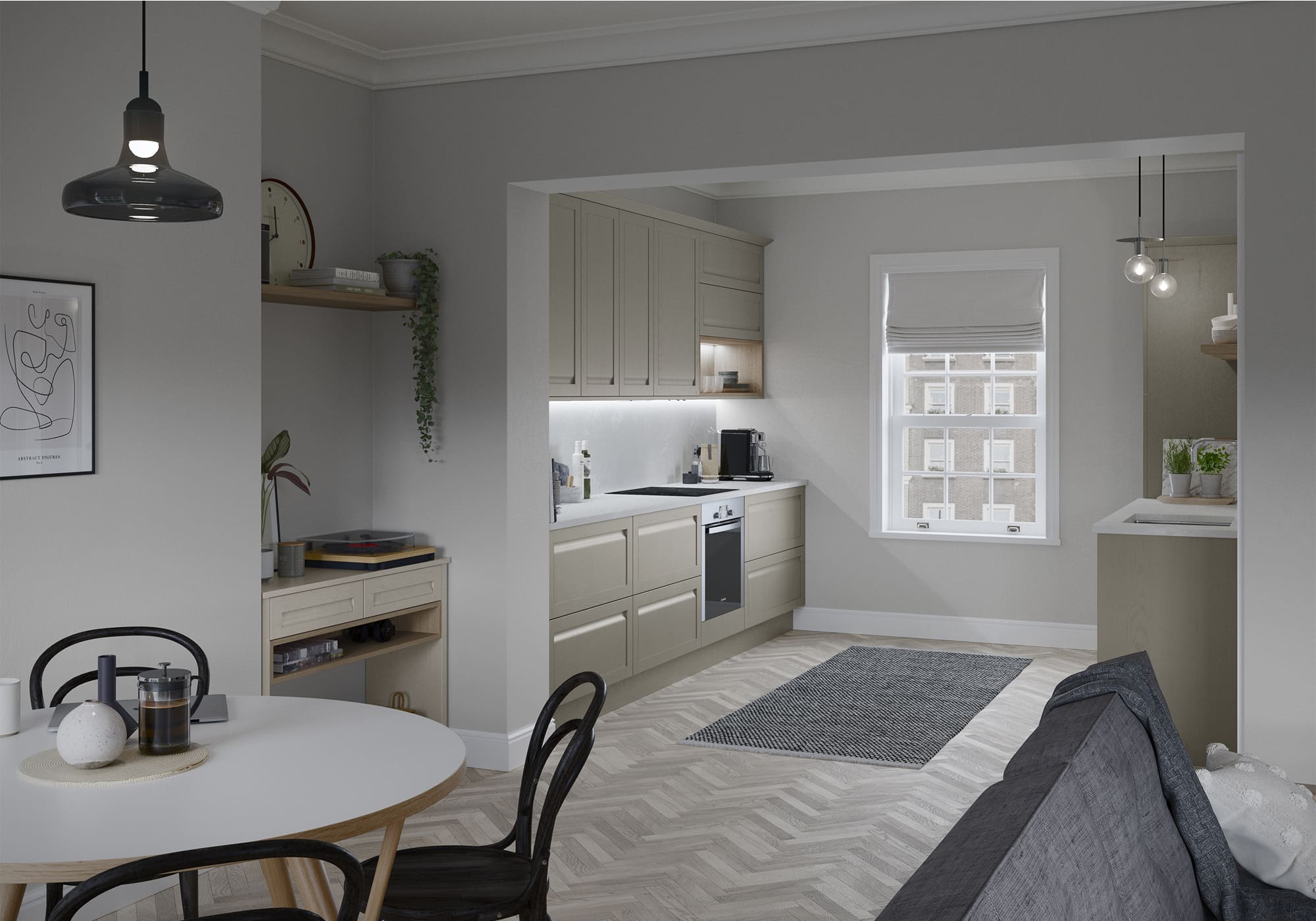 Harborne Shell and Stone Kitchen by STORI
