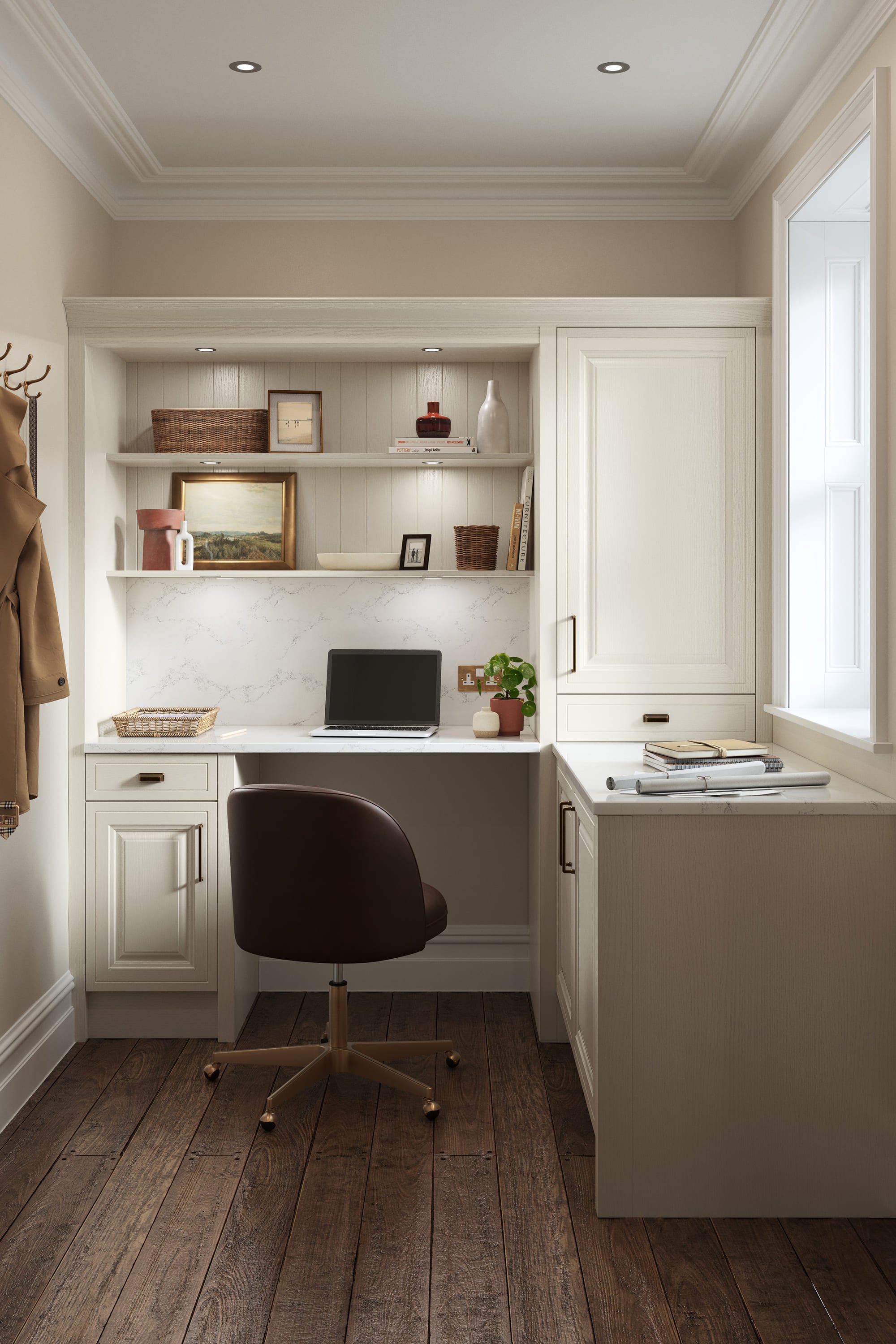 Jacobsen Taupe Grey Home Office by STORI