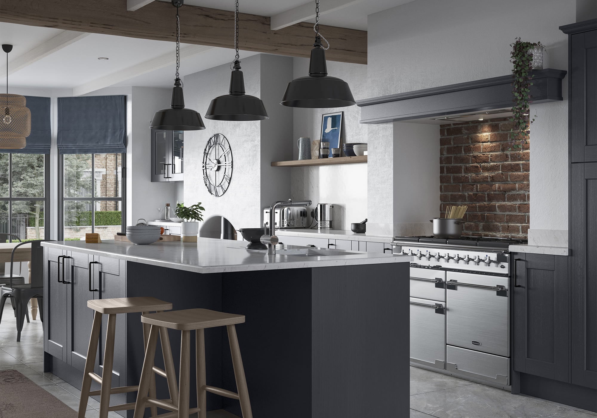 Kensington Indigo Kitchen by STORI