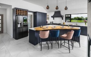 Madison Kitchen in Slate Blue by Direct Wholesale Kitchens