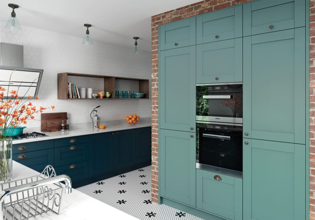 Madison Marine and Light Teal Kitchen by STORI