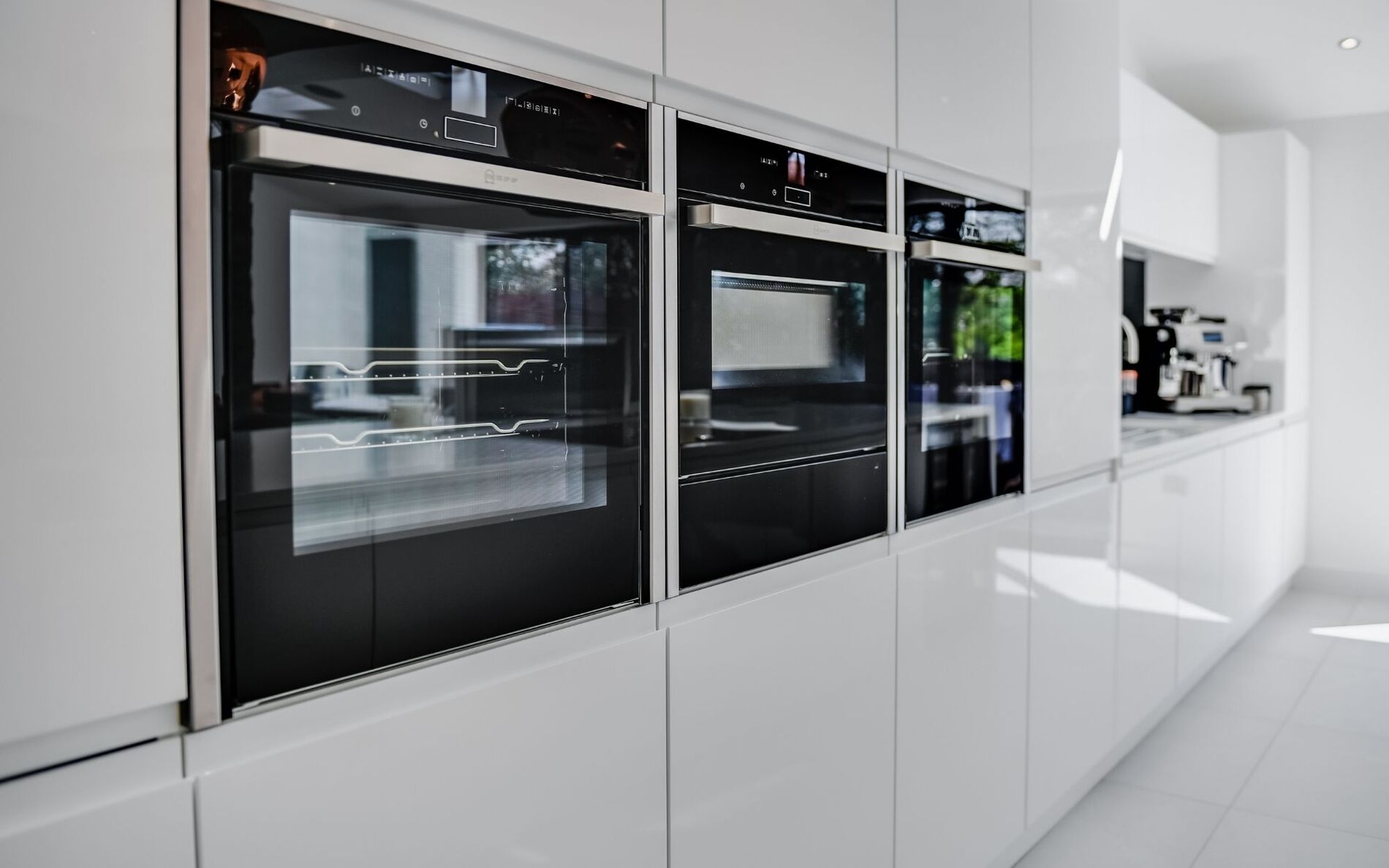 Strada Gloss Kitchen in White by Homestyle Kitchens