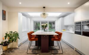 Strada Matte Kitchen in Porcelain by Kitchen Ergonomics