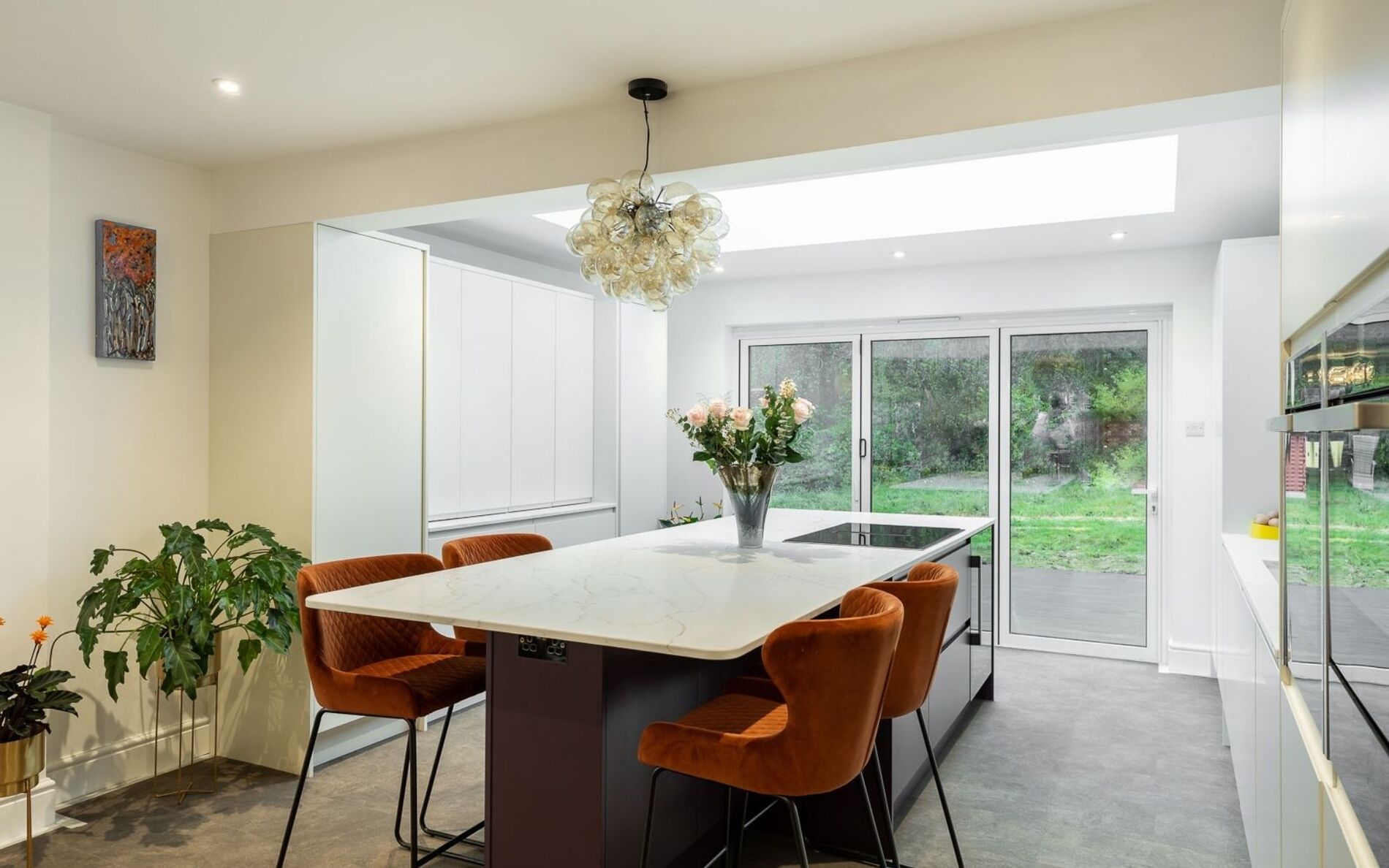 Strada Matte Kitchen in Porcelain by Kitchen Ergonomics