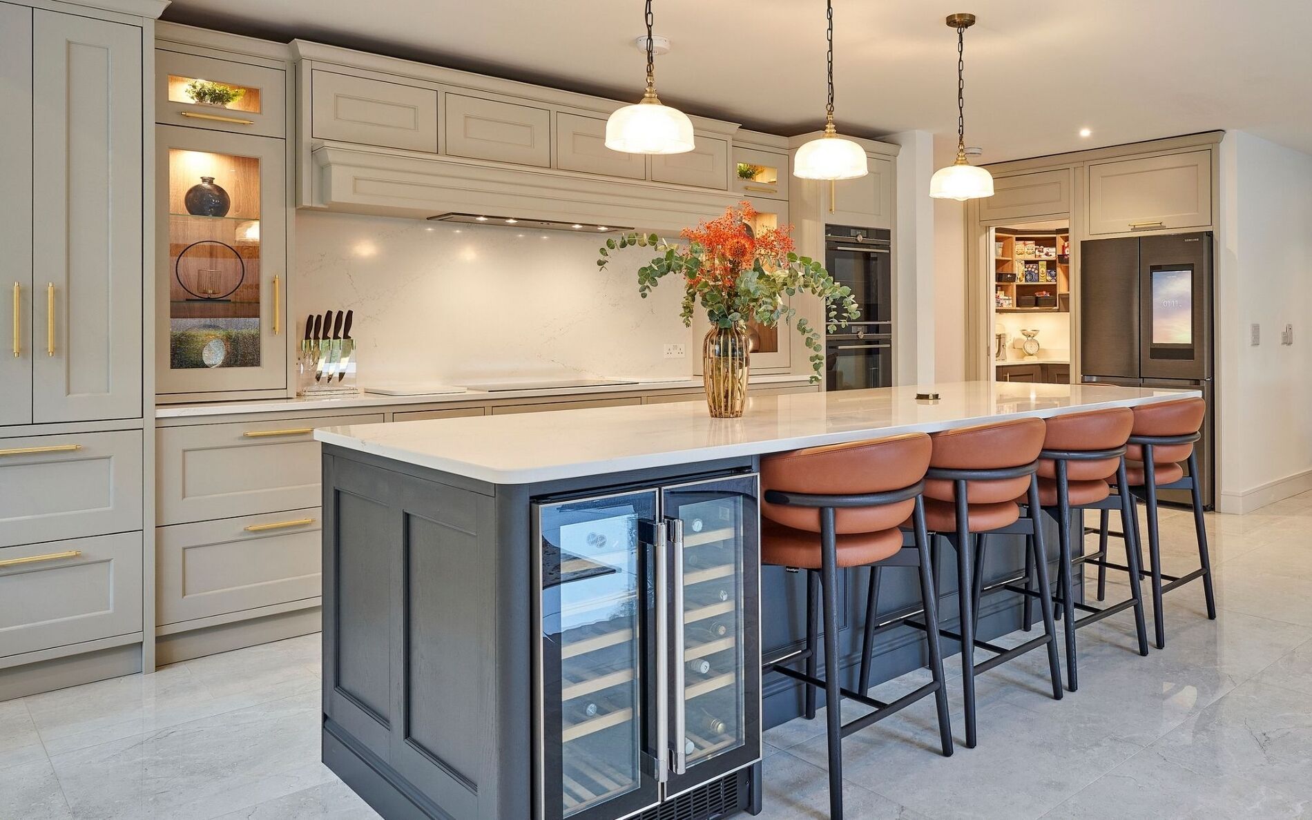 Wakefield Kitchen in Taupe Grey and Graphite by Naughton Kitchens