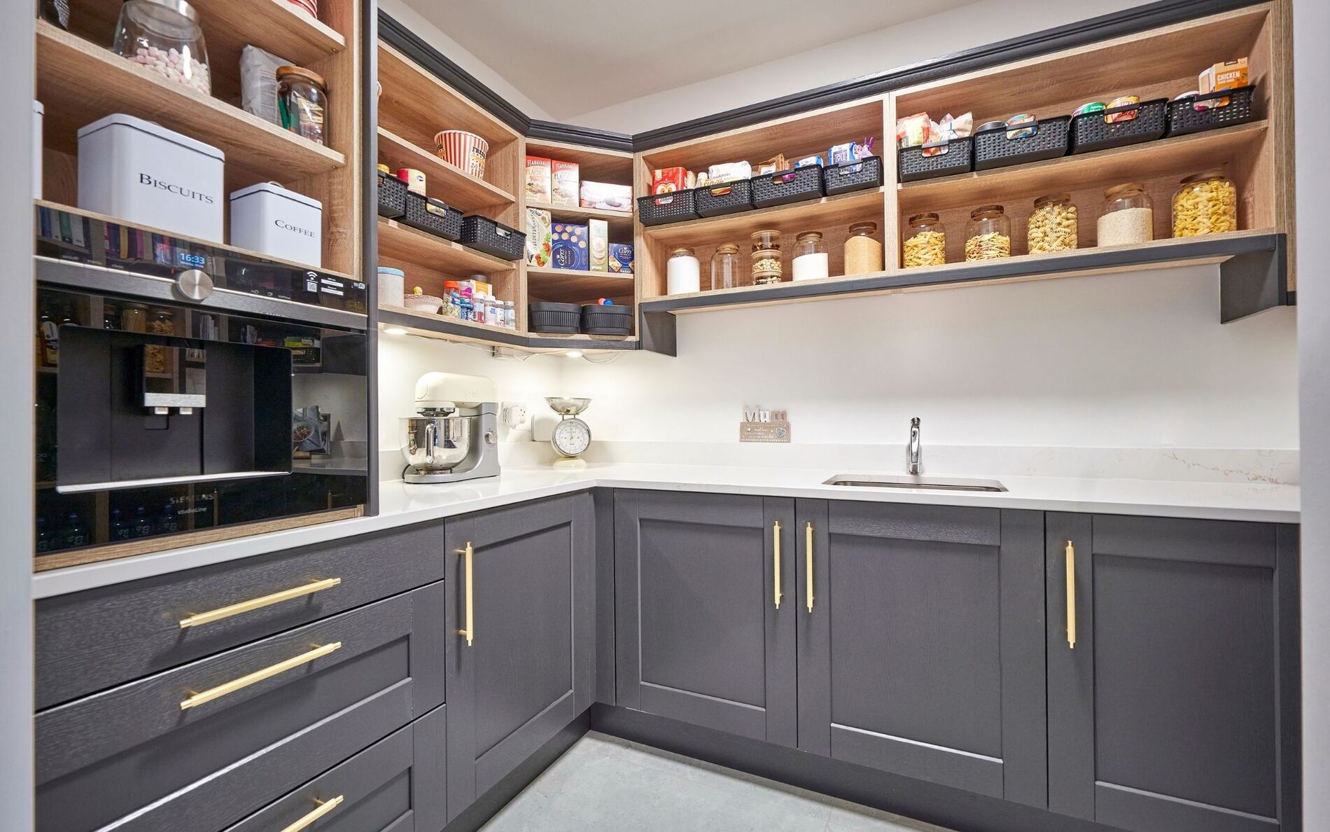 Kensington Pantry in Graphite by Naughton Kitchens