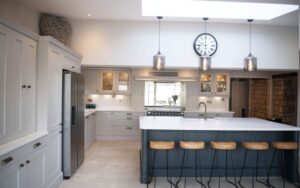 Winslow Kitchen in Cashmere and Graphite by Sarah Jane Kitchens
