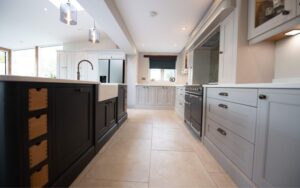 Winslow Kitchen in Cashmere and Graphite by Sarah Jane Kitchens