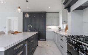 Winslow Kitchen in Graphite and Light Grey by Make Kitchens