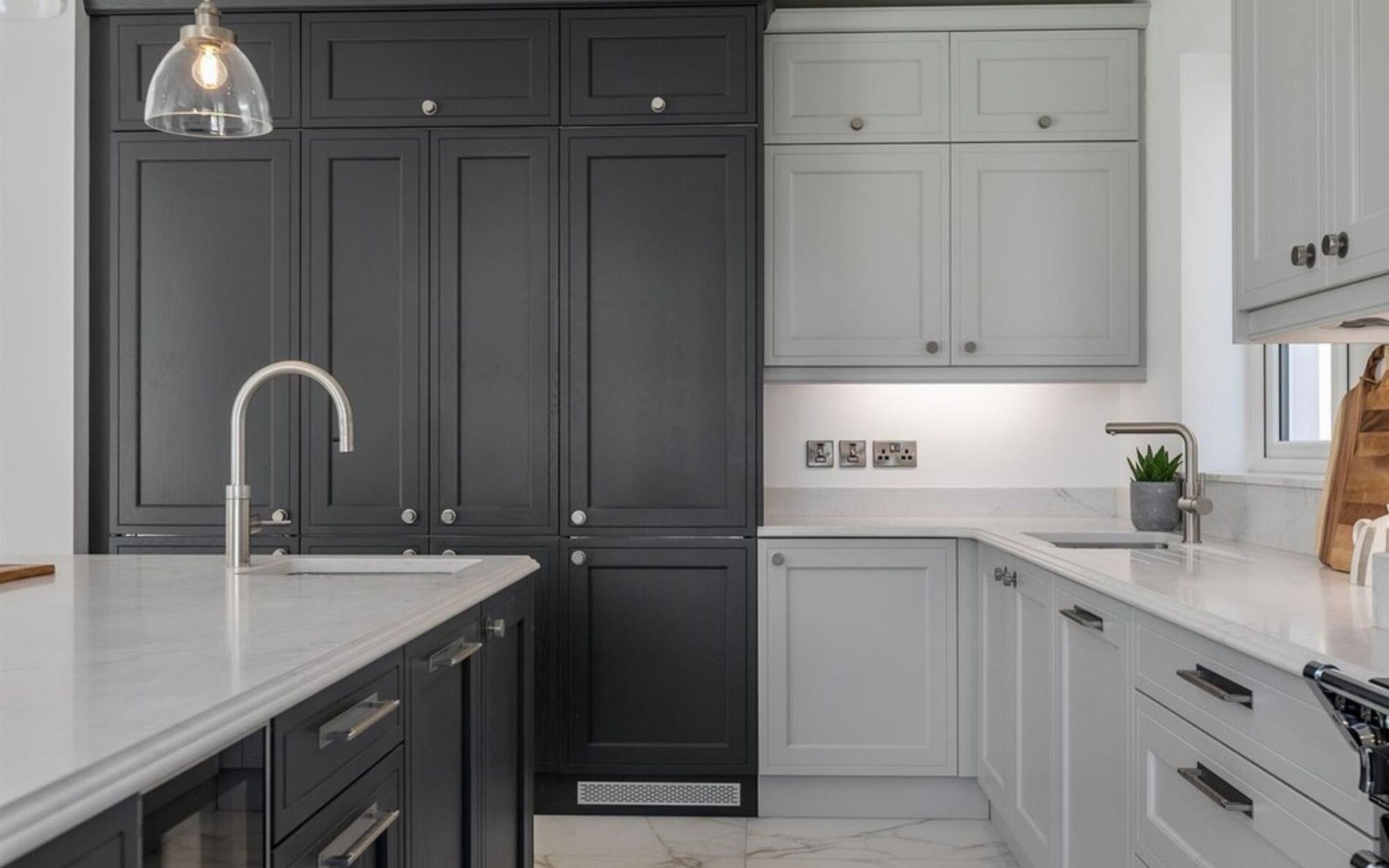 Winslow Kitchen in Graphite and Light Grey by Make Kitchens