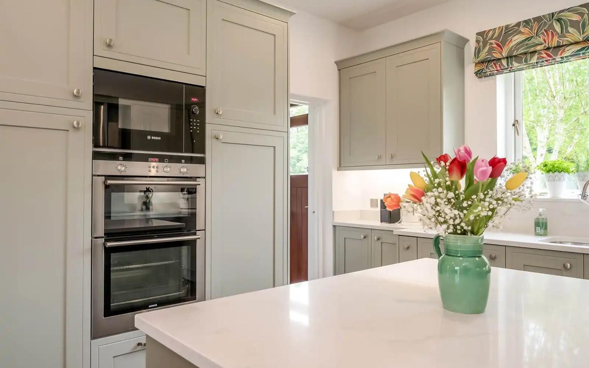 Ellesmere Kitchen in Mussel and Sage Green by Make Kitchens