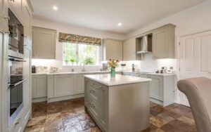 Ellesmere Kitchen in Mussel and Sage Green by Make Kitchens