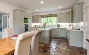 Ellesmere Kitchen in Mussel and Sage Green by Make Kitchens