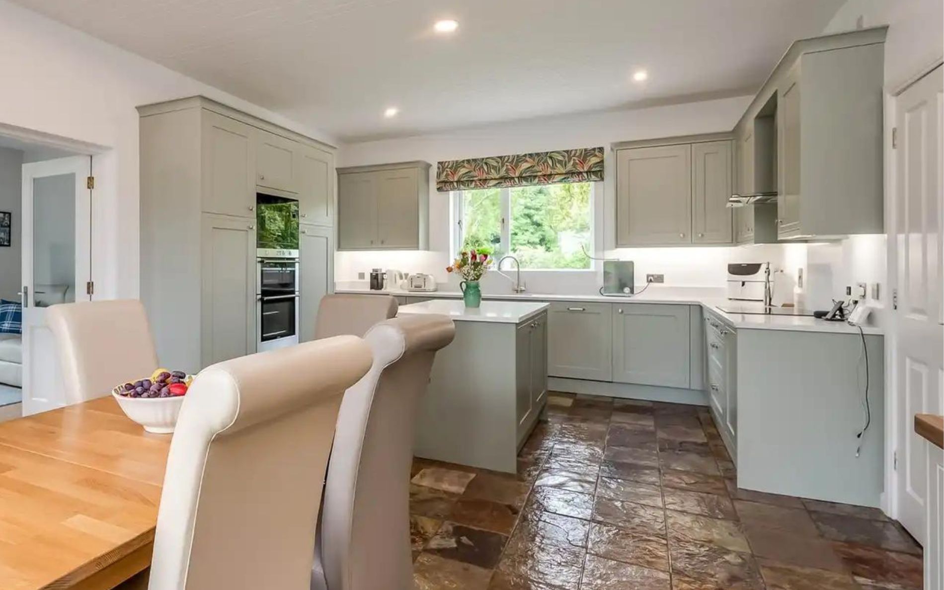 Ellesmere Kitchen in Mussel and Sage Green by Make Kitchens