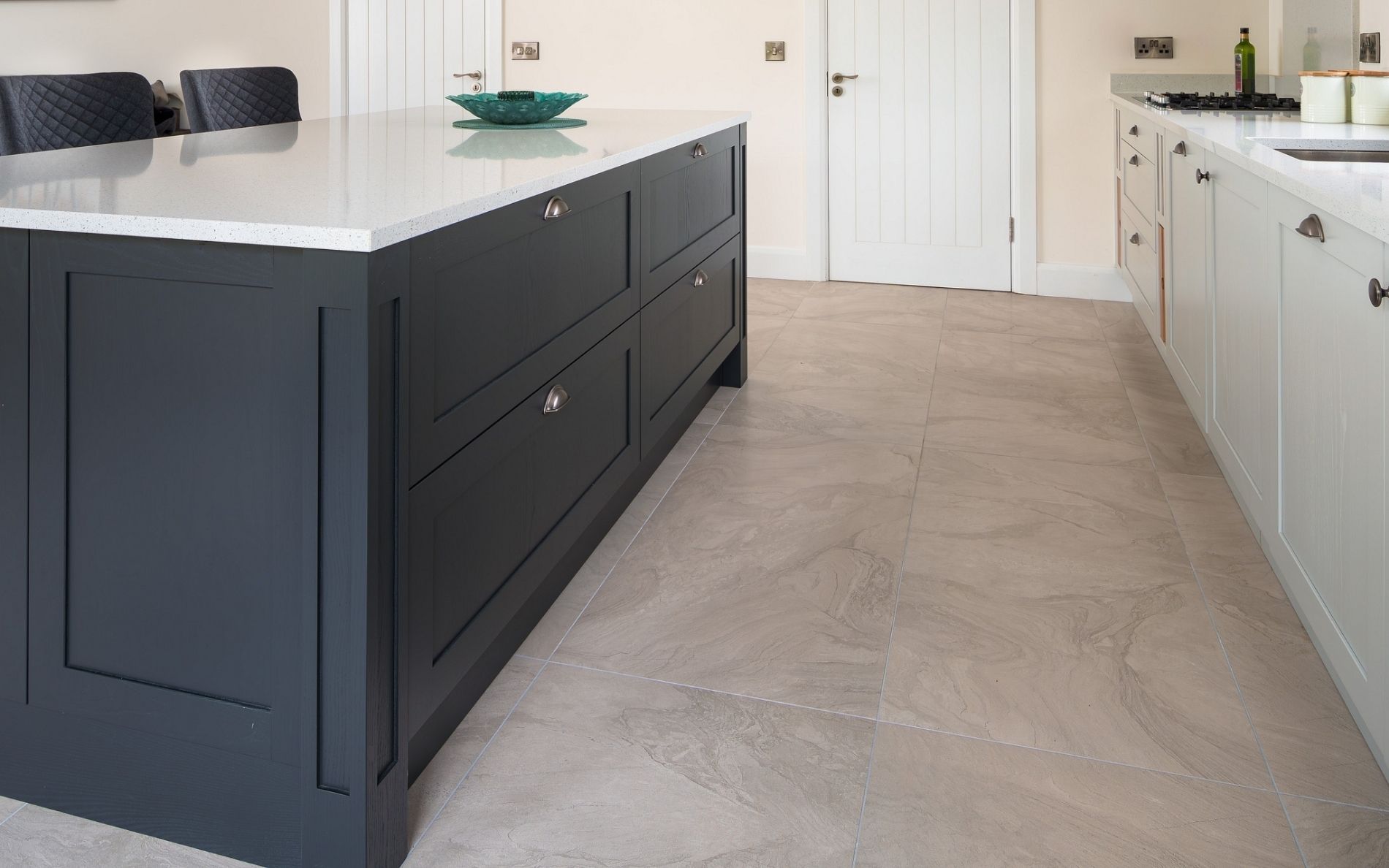 Aldana Kitchen in Light Grey & Graphite by DWK