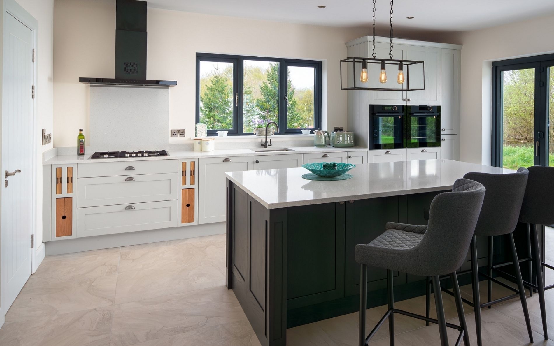 Aldana Kitchen in Light Grey & Graphite by DWK
