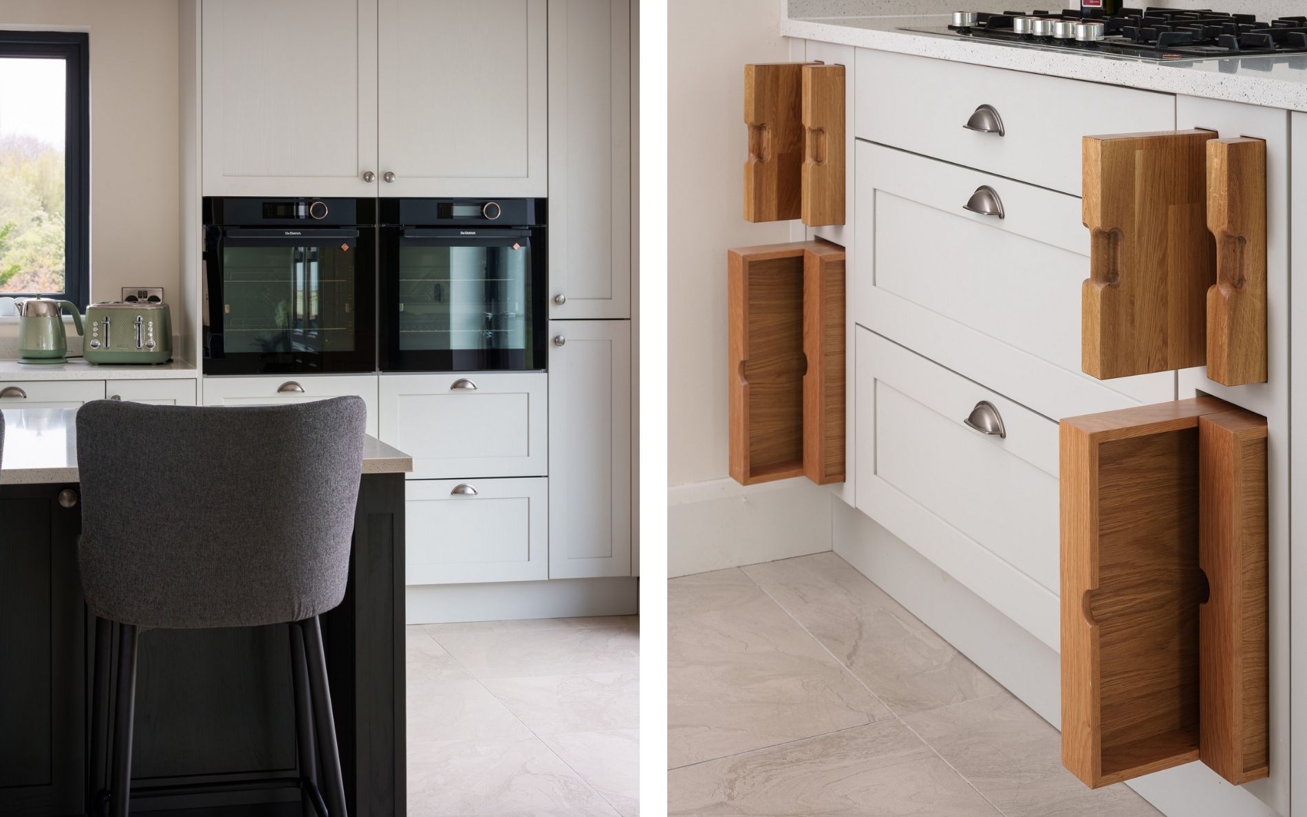Aldana Kitchen in Light Grey & Graphite by DWK