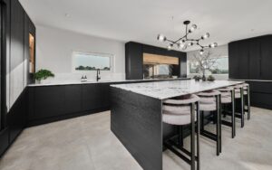 Tavola Kitchen in Hacienda Black by Exorna