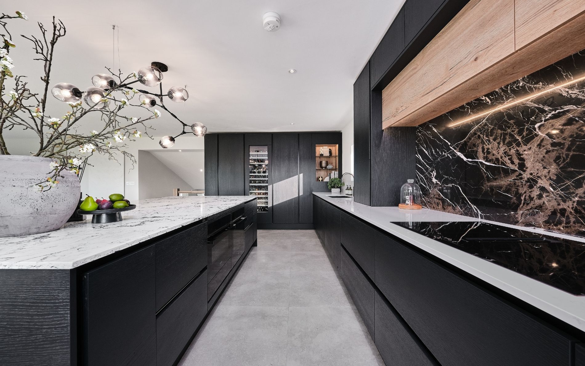 Tavola Kitchen in Hacienda Black by Exorna