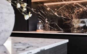 Tavola Kitchen in Hacienda Black by Exorna