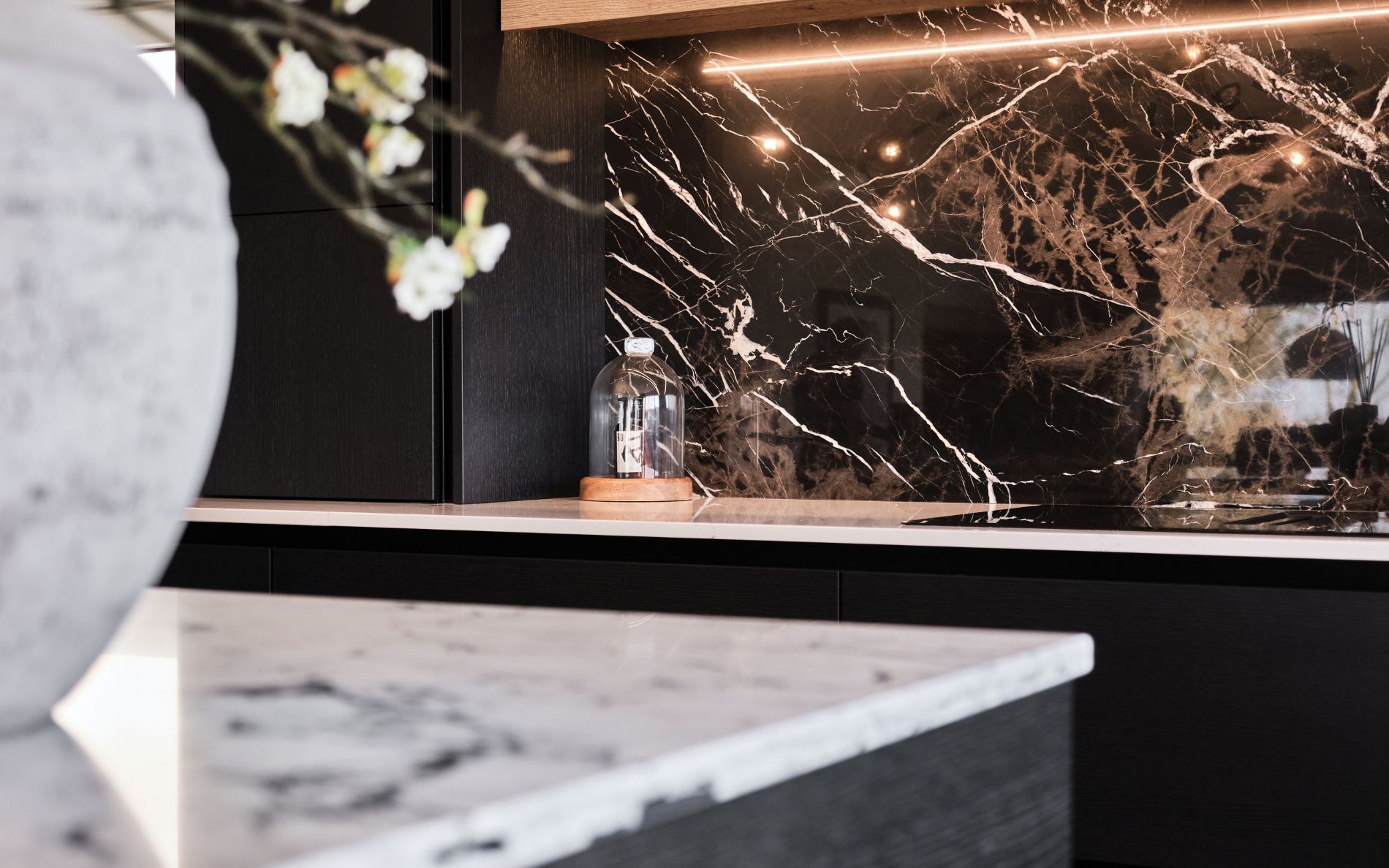 Tavola Kitchen in Hacienda Black by Exorna