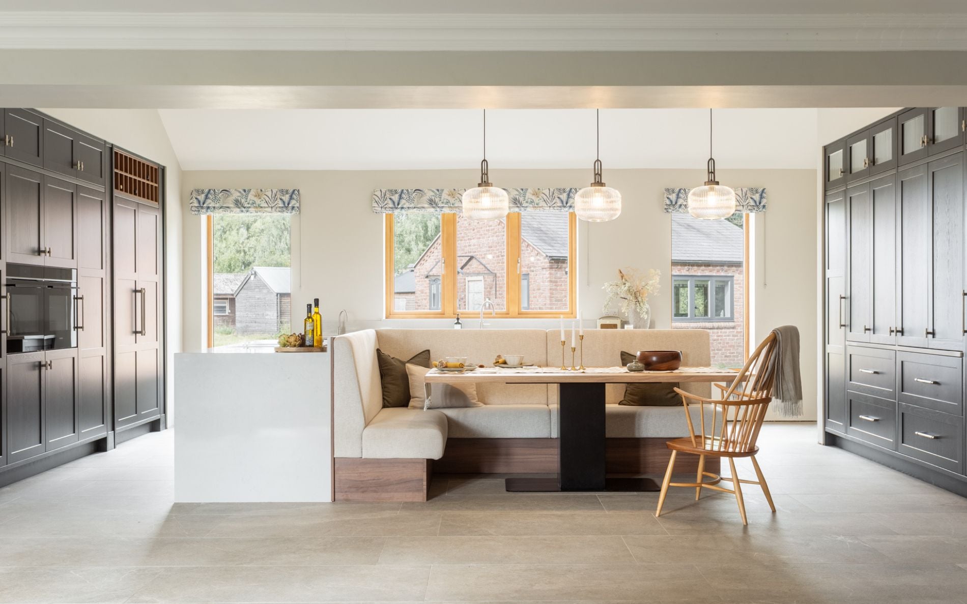 Aldana Kitchen in Lava and Walnut by Studio Nest