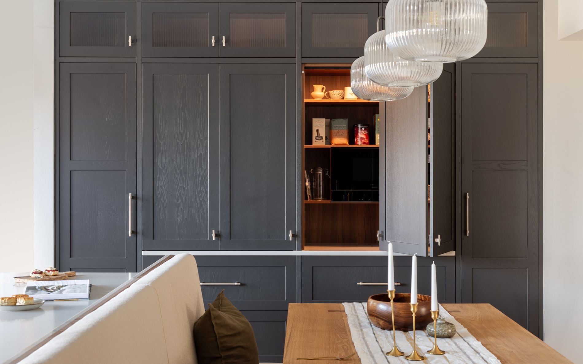 Aldana Kitchen in Lava and Walnut by Studio Nest