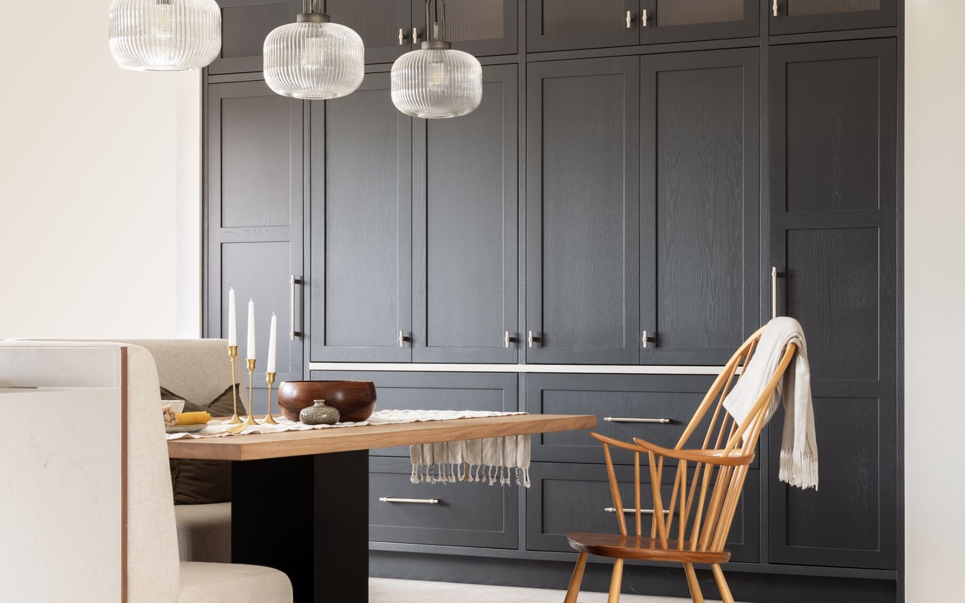 Aldana Kitchen in Lava and Walnut by Studio Nest