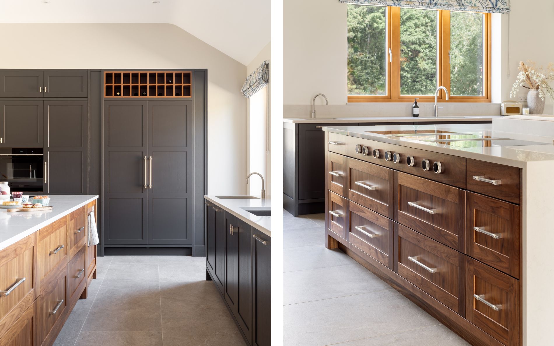 Aldana Kitchen in Lava and Walnut by Studio Nest