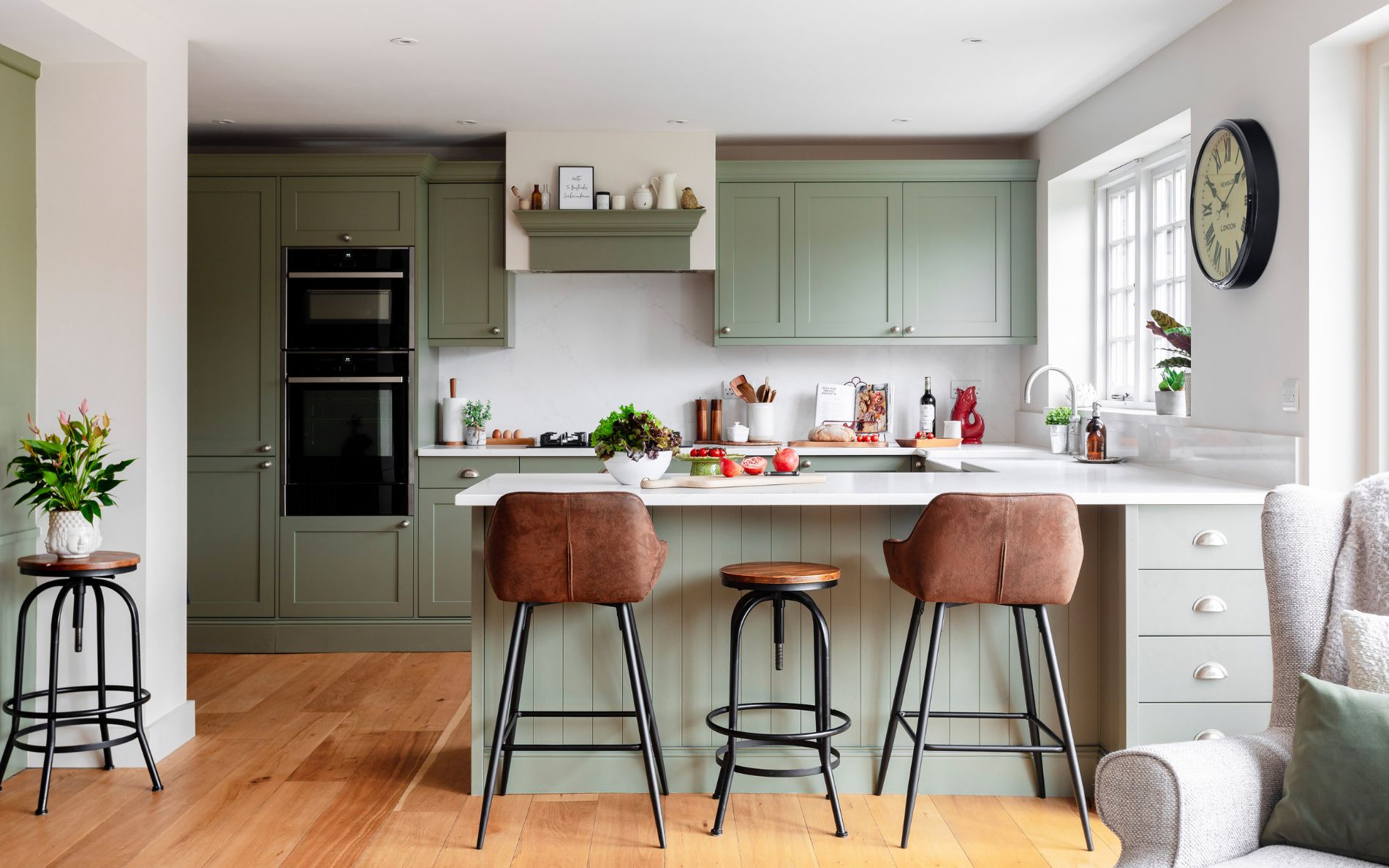 Aldana Kitchen in Cardamom by Ella Austin Kitchens