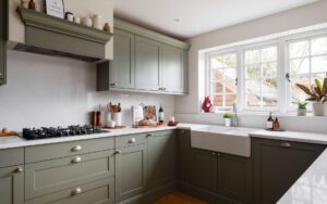 Aldana Kitchen in Cardamom by Ella Austin Kitchens