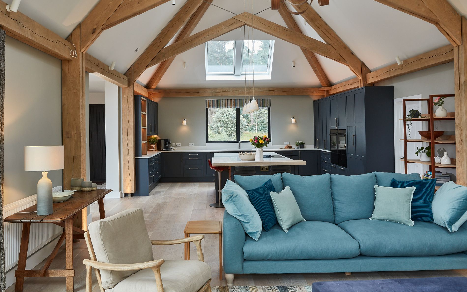 Aldana Kitchen in Slate Blue by Ella Austin Kitchens