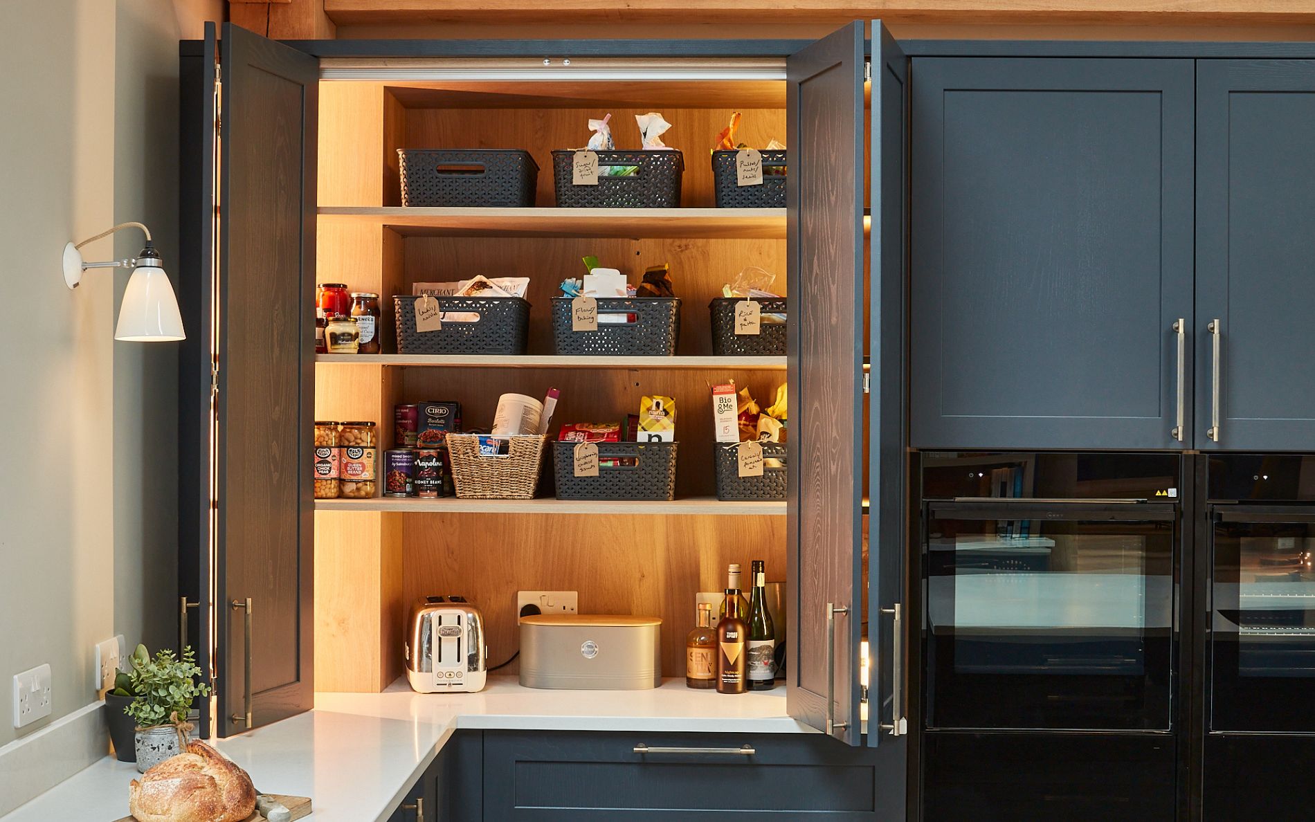 Aldana Kitchen in Slate Blue by Ella Austin Kitchens