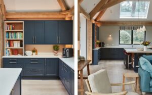 Aldana Kitchen in Slate Blue by Ella Austin Kitchens