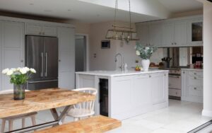 Belgravia Kitchen in Light Grey & Cashmere by Ella Austin Kitchens